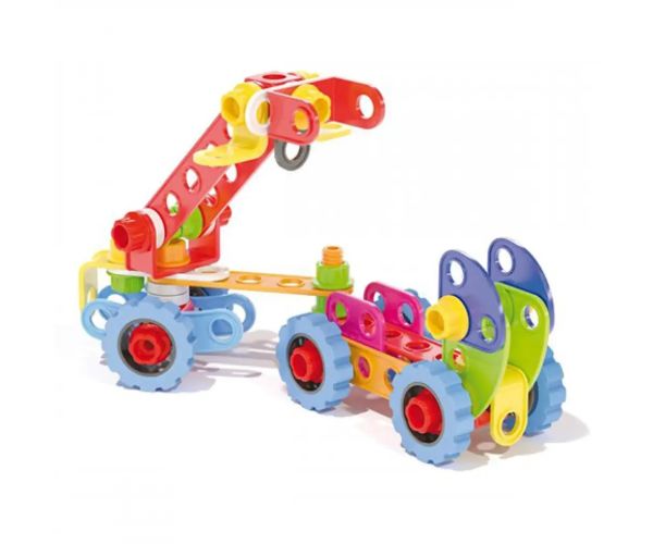 Quercetti: Techno Jumbo vehicule de construcție set 90 bucăți