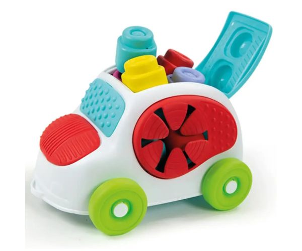 Clemmy Set de cuburi moi pentru mașini 8 bucăți - Clementoni