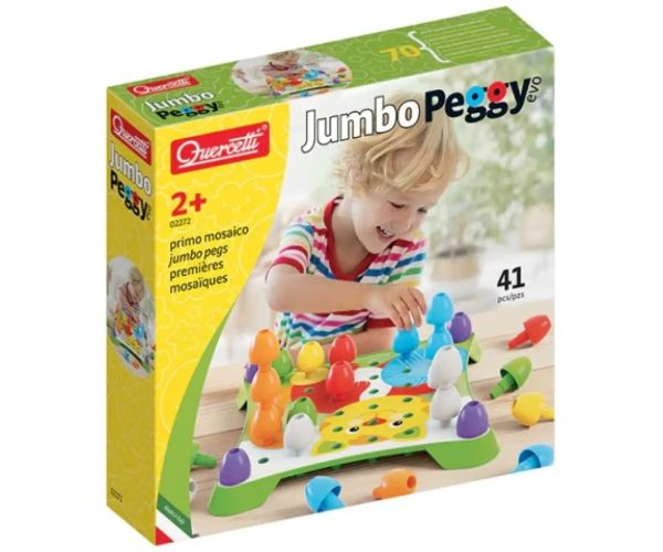 Quercetti: Jumbo Peggy 41 bucăți set biluțe