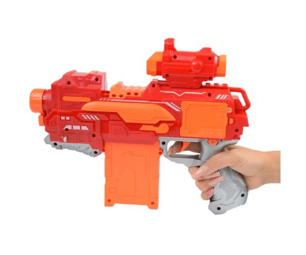 Fire Storm: Pistol electric burete cu cartușe și lumină 33cm