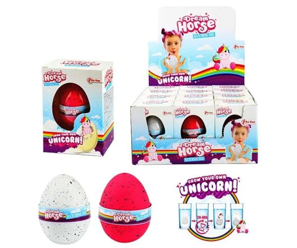 Figură de unicorn în creștere în mai multe variante în ou 1buc