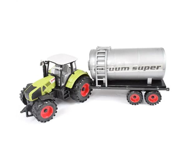 Farm Truck Series: Tractor cu rezervor de apă roșu sau verde 46cm