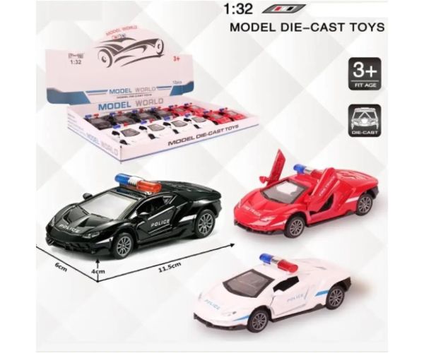 Lamborghini de poliție model auto metal mai multe variante 1/32