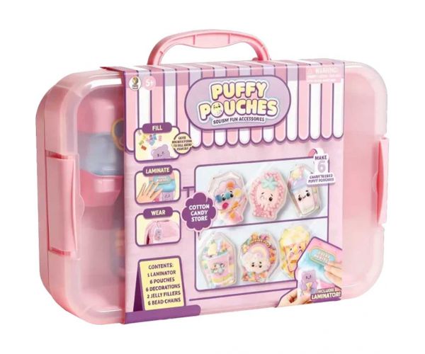 Puffy Pouches: set de design Pufi charm - vată de zahăr