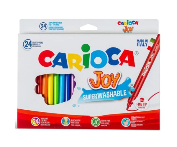 Set markere lavabile 24 bucăţi - Carioca