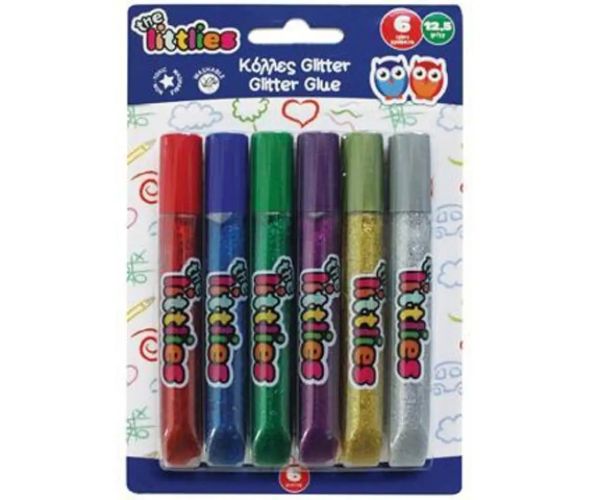 Tub lipici cu sclipici set 6 bucăți