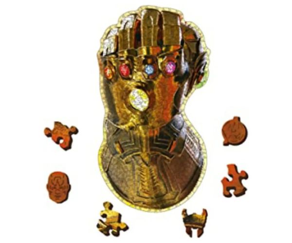 Wood Craft: Avengers Mănușa Infinitului 500+5 bucăți premium lemn puzzle - Trefl