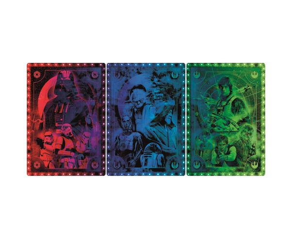 Star Wars Metamorfic Trilogia Clasică puzzle de 520 de piese cu ramă și iluminare RGB LED – Clementoni