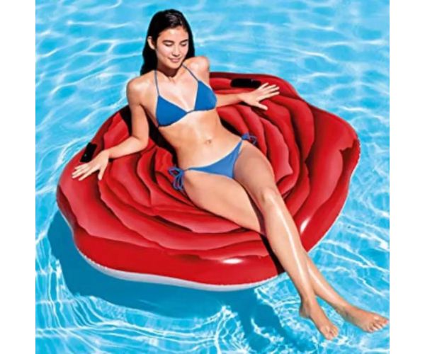 Intex: Trandafir roșu saltea gonflabilă 137x132cm