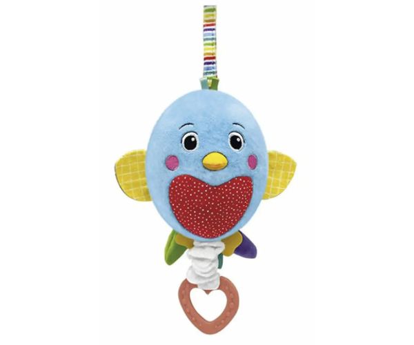 Pasăre de pluș pufoasă și muzicală - Clementoni baby