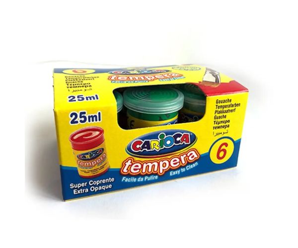 Verde deschis tempera în tub 6x35g - Carioca