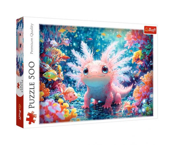 Axolotl zâmbitor puzzle de 500 de piese - Trefl