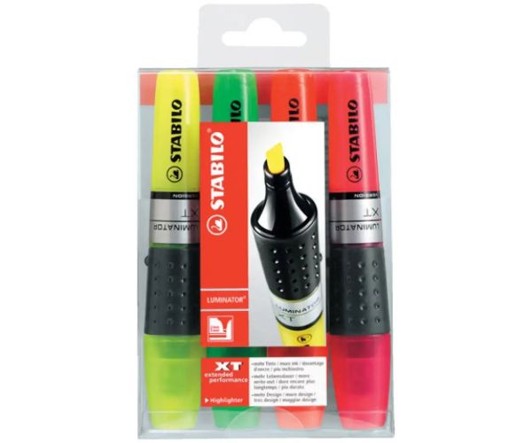 Stabilo: Luminator textliner 4 bucăți set