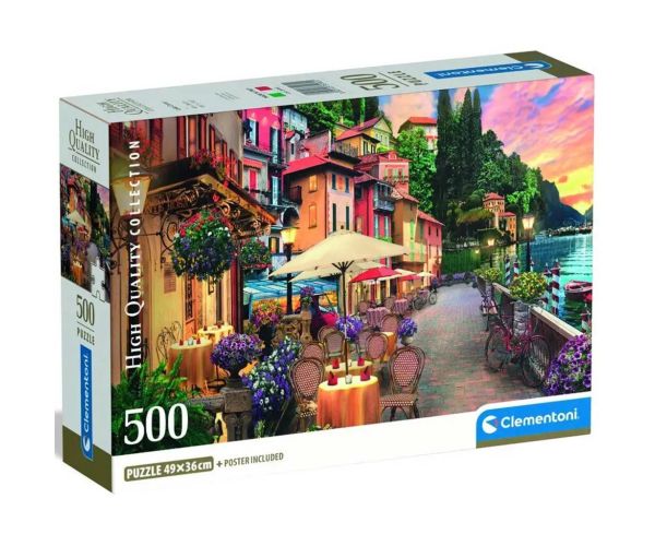 Lacul Como, Italia puzzle de 500 piese - Clementoni