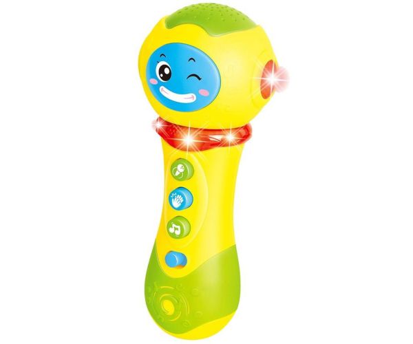 Luna: Microfon interactiv cu lumini și sunete în mai multe variante de culoare 1buc