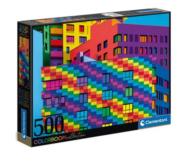 Colorboom Collection: Squares puzzle 500 bucăți - Clementoni
