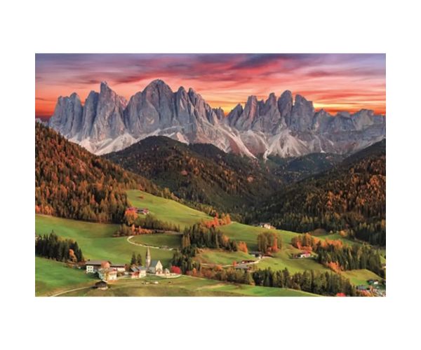 Val Di Funes, Italia HQC puzzle 2000 bucăți - Clementoni