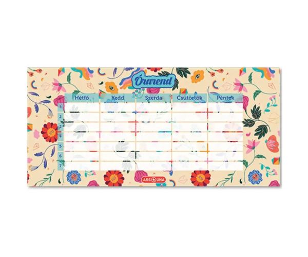 Ars Una: Flower Power o singură foaie, orar două fețe (lb. maghiară)