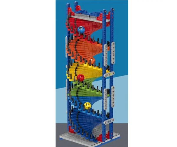 Culoare curcubeu pistă de spirală set de construcție 500 bucăți