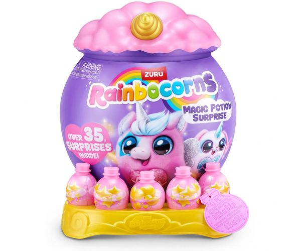 Rainbocorns: Magic Potion Surprise figură de pluș cu poțiune magică surpriză, disponibilă în mai multe variante, 1buc