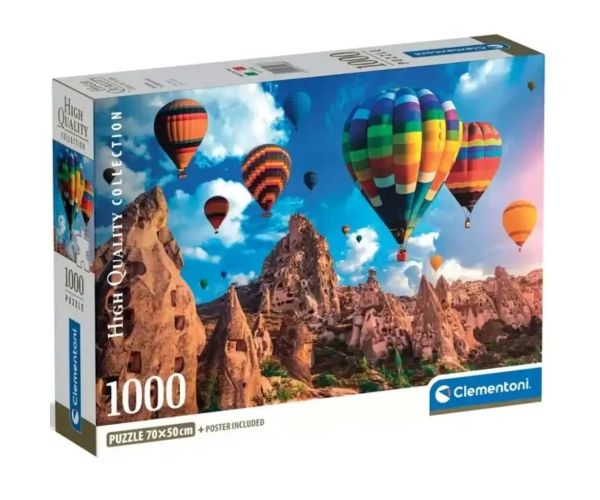 Baloane în Cappadocia 1000 de piese cu poster HQC - Clementoni