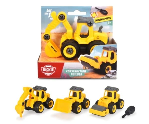 Dickie Toys: Mașini de lucru asamblabile în mai multe variante - Simba Toys