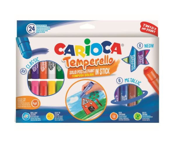 Set temporello colorat 24 bucăți - Carioca