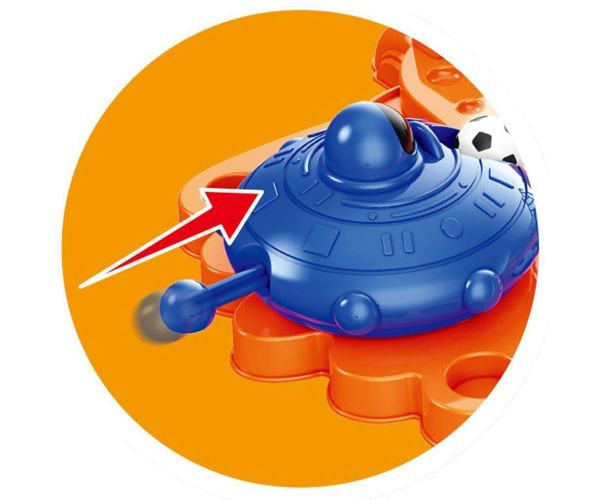 Luna: Set de joc de fotbal de masă cu lansator de mingi și poartă