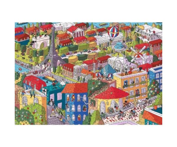 Sneaky Peekers: Paris UFT 1000 bucăți puzzle - Trefl
