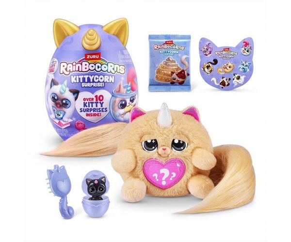 Rainbocorns: Pocket Kittycorn surpriză pisicuță plușată în mai multe variante 1buc
