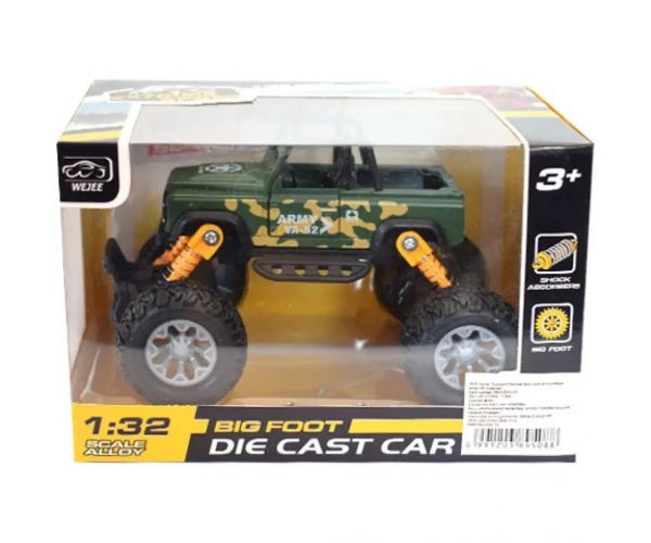 Off-Road mașină jeep verde 1/32