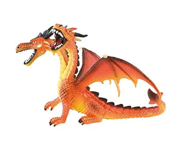 Figurină de joacă dragon cap dublu portocaliu - Bullyland