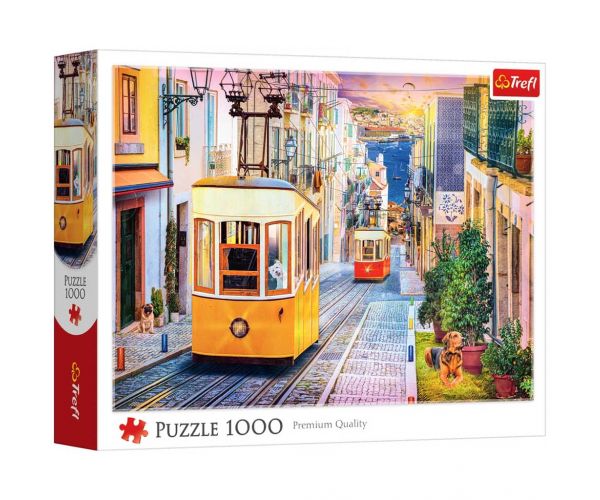 Puzzle de 1000 de piese Stradă Îngustă din Portugalia - Trefl