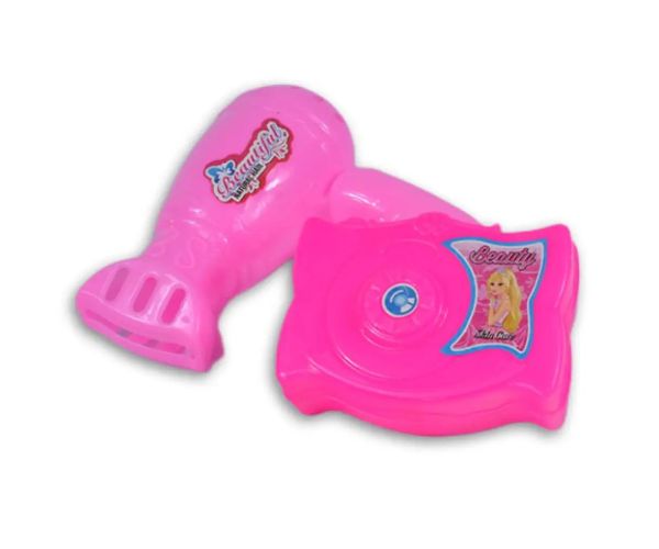 Set de frumusețe roz din 7 piese cu cameră foto, ac de păr și accesorii