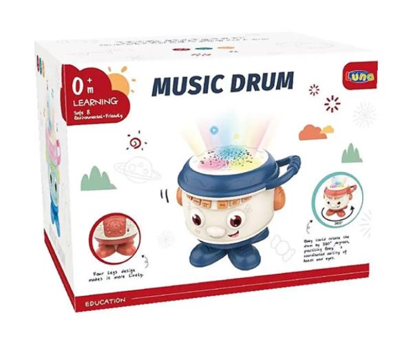 Music Drum Tobă muzicală cu lumini în două variante
