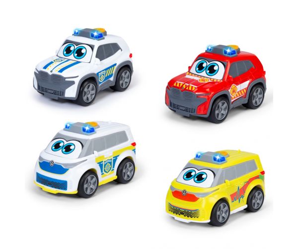 ABC Emergency Team mașinuță cu lumini și sunete, mai multe variante, 1 buc - Dickie Toys