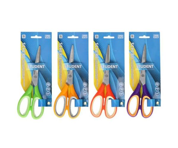 Spirit: Soft Grip student foarfecă pentru birou și școală 21 cm lamă de oțel inoxidabil mai multe culori 1bc