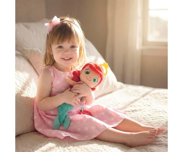 Figură din pluș Disney Baby Ariel cu jucărie de mestecat 33cm - Clementoni