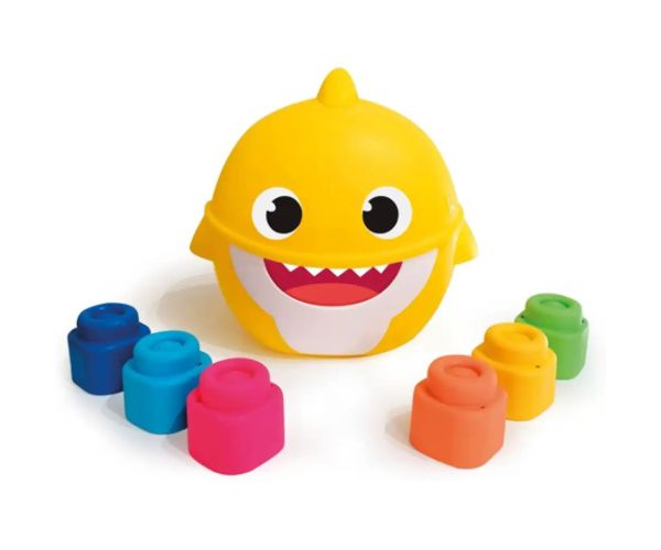 Baby Shark cuburi de construcție în suport - Clementoni