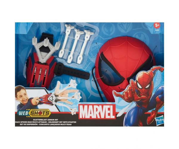 Marvel Spider-Man: Web Shots Scatterblast Armor set de joacă - Hasbro