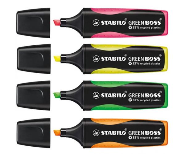 Stabilo: GREEN BOSS textliner set 4 bucăți