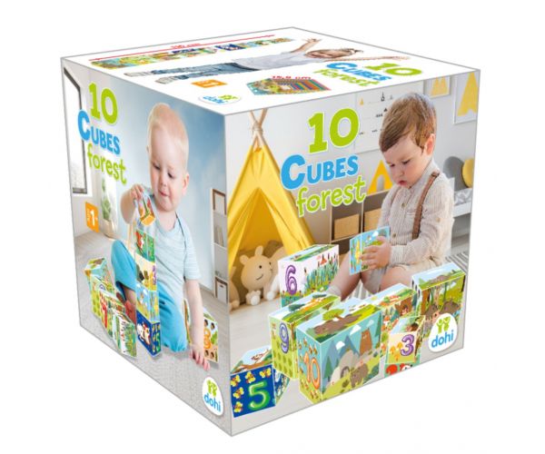 10+Cube Joc de asamblare cuburi - Pădure