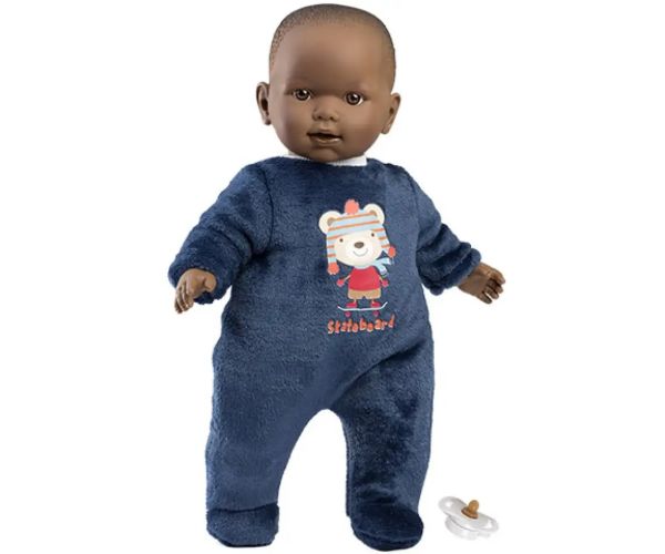 Llorens: Zareb păpușă în pijama ursuleț de pluș cu suzetă 42cm