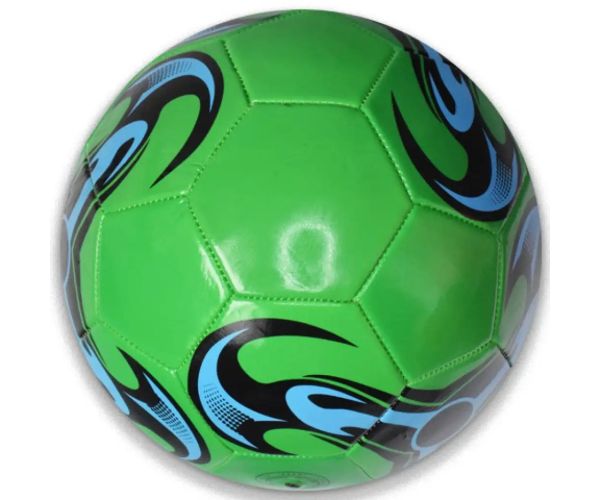 Minge de fotbal din piele artificială cu modele colorate mai multe variante 22cm