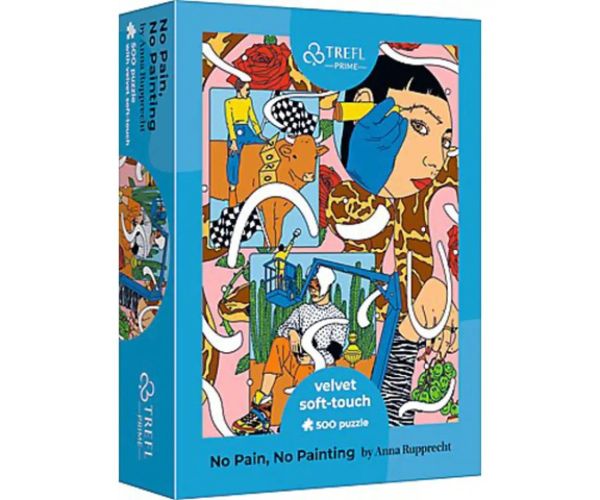 No pain, No painting catifea moale la atingere 500 bucăți puzzle - Trefl
