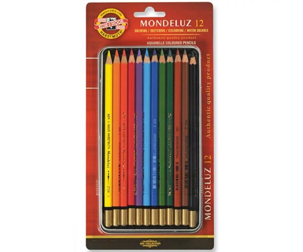 ICO: Koh-I-Noor Mondeluz 3722 Aquarell set creioane colorate 12 bucăți