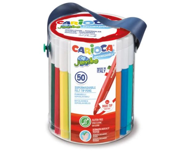 Jumbo set markere 50 bucăţi - Carioca