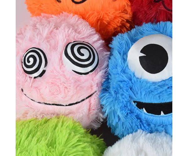 Fuzzy Monsters minge pluș mai multe variante 23cm