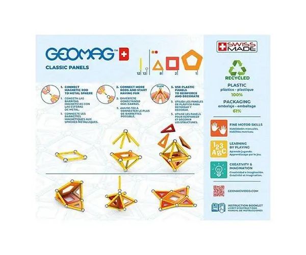 Geomag Green Line Classic Panels jucărie de construcție magnet 35 bucăți