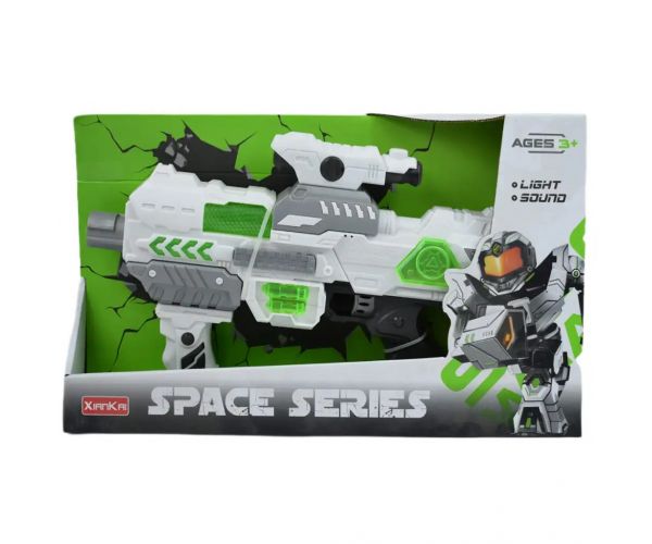 Space Series: Armă spațială cu lumină și sunet, suport și vedere 40cm